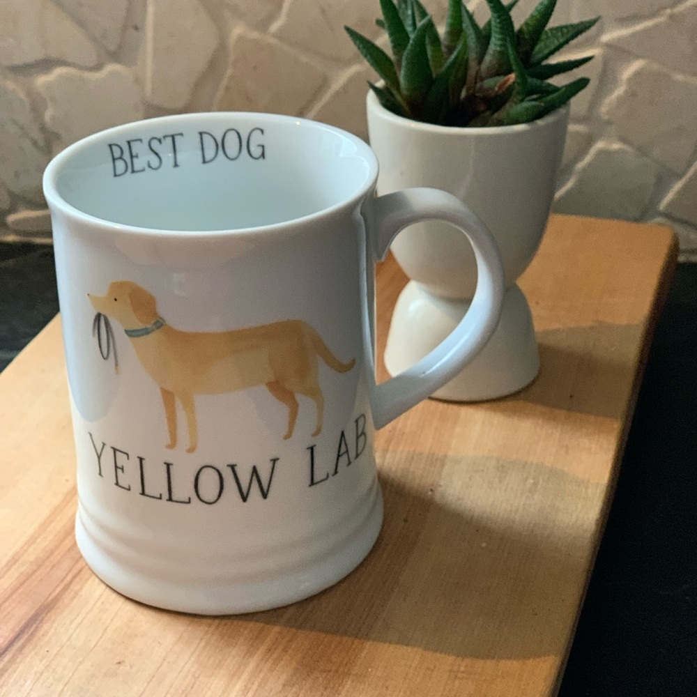 FRINGE STUDIO | Julianna Swaney | “Best Dog” Yellow Lab Mug